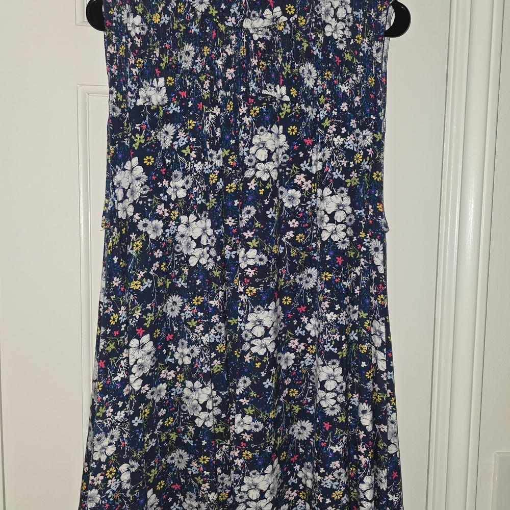 Floral Blue Swing Tank Top